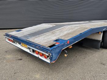 SEMI TRAILER / EXTENDABLE / 2 X STEERING AXLE / WHEEL WELL / RAD MULDE